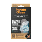 PanzerGlass - Matrix Hybrid Protecteur d'écran pour iPhone 15 Plus - Transparent-La protection contre les chutes et la résistance aux rayures/chocs protègent votre appareil des rayures causées par les aléas de la vie quotidienne