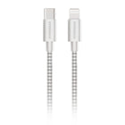 HyperGear - Câble de charge et de synchronisation tressé USB-C vers Lightning de 1,8 m - Blanc-Compatible avec les appareils Apple