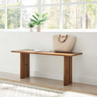 Modway - Amistad 46" Bois Banc - Noyer-Coussinets de pied ajustables non marqués