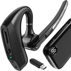 Delton - Casque d'oreillettes Bluetooth sans fil K130 avec réduction de bruit pour ordinateur, compatible MS Teams, noir-La connectivité Bluetooth sans fil rend le casque compatible avec n'importe quel PC ou ordinateur portable, tous les iPhone et tous les téléphones Android.