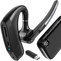 Delton - Casque d'oreillettes Bluetooth sans fil K130 avec réduction de bruit pour ordinateur, compatible MS Teams, noir-La connectivité Bluetooth sans fil rend le casque compatible avec n'importe quel PC ou ordinateur portable, tous les iPhone et tous les téléphones Android.