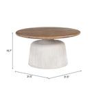 Zuo - Goblet Table basse - Brun/Blanc-6