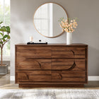 Modway - Bulwark 6 tiroirs Commode, Noyer-Tiroirs à glissement complet