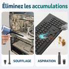 Purely - Aspirateur sans fil et souffleur d'air C105-Passez facilement l'aspirateur sur les accessoires informatiques et la zone de travail environnante.