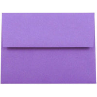 JAM Paper - Enveloppes d'invitation colorées A2 - 4,375 x 5,75 - violet violet recyclé - Paquet de 50-Nos enveloppes sont fabriquées à partir de 30 % de papier recyclé de 24 lb et comportent une fermeture en gomme à rabat droit avec une finition lisse