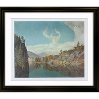 Morning On The Key River par A.J. Casson LE 565 - Impression encadree - 34" x 30"-Impression d'art de haute qualité avec passe-partout et encadrement professionnel