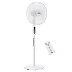 HOMCOM - Ventilateur sur pied 54 po H avec télécommande pour chambre - blanc-Ventilateur sur pied au look moderne adapté pour le salon, la chambre ou le bureau 