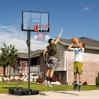 Soozier – Panier de basketball portatif avec panneau de 44,5 po et base remplissable-La base peut être remplie avec jusqu’à 143 lb (65 kg) d’eau pour une stabilité accrue

