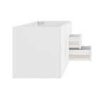 Modway - Vitality 48" Armoire de lavabo de salle de bain compatible double ou simple (non inclus) - Blanc-Conception murale