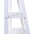 Kiera Grace – Étagère de sol Providence Miller, blanc mat, 5 tablettes-Matériau: l'étagère murale à échelle est faite de panneaux de fibres de bois à densité moyenne (MDF) durables de haute qualité qui assurent la stabilité. comptez sur l'étagère pour garder vos articles sains et saufs, avec une finition visuellement agréable
