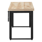 Monarch Specialties - 7678 Bureau 48 po L - Hauteur Adjustable Naturel/Metal Noir-8