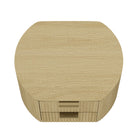 Manhattan Comfort - Olivia 26,5" Table de nuit moderne - Chêne naturel et or - Lot de 2-20,7 po L x 26,5 po l x 21,1 po H