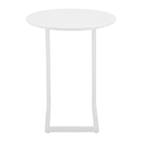 Zuo - Noga Table d’appoint - Blanc-Structure en acier thermolaqué durable et moderne