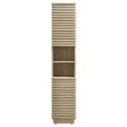 Modway - Render Tall Narrow Faux travertin Armoire de rangement pour linge in Travertin-8