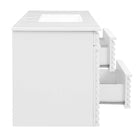 Modway - Render Fixation murale de 48" Vanette de salle de bain - Blanc blanc-8
