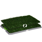 PawHut - Tapis gazon artificiel pour apprentissage de la propreté des chiens - paquet de 2-Grande surface facilitant un dressage efficace à la propreté pour les chiens 