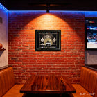 Rush Album Collection Collage with Gold 45 Record - Impression encadree - 23" x 19"-Dimensions finales: 23.5x19.5
