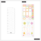 The Happy Planner - Planificateur daté format classique 2026–2027 à reliure à disques - 9-3/4 po x 5-5/16 po - Fleurs floues corail-10
