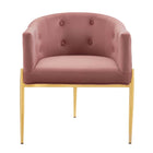 Modway - Savour Touffe Performance Velvet Chaise d’accent - Rose poussiéreuse-Capacité du poids de la chaise : 300 lb