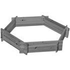 Outsunny - jardinière surélevée sans vis 39 po x 36 po-Fabriqué en bois massif pour un bon soutien et une grande solidité 
