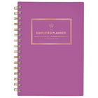 AT-A-GLANCE Agenda hebdomadaire/mensuel petit format Emily Ley Simplified 2027 - 8 1/2 po x 6 po - rose poly - bilingue-12 mois avec onglet : janvier à décembre 2027