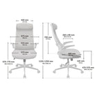 COUGAR - Stryder Chaise de bureau ergonomique avec support lombaire et accoudoirs relevables - noir-Capacité de poids: 265 lb  (120 kg)