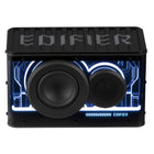 Edifier - Haut-parleur portable QD25 BT certifié audio Hi-Res, son dynamique, puissance RMS de 25 W, avec éclairage splendide et jumelage TWS – Noir-Superbes effets lumineux : Choisissez parmi une variété d’effets lumineux prédéfinis ou créez vos propres animations via les applications mobiles ou pour ordinateur. Illuminez votre espace et rehaussez votre ambiance