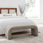 Modway - Dax Chenille de 50,5" Rembourré Banc d’accent - Kaki-Rembourrage en mousse dense