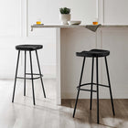 Modway - Concord Dos sans dos Tabourets de bar - Noir - Ensemble de 2-Conception sans dos
