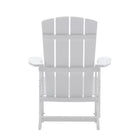 Backyard Lifestyles - Chaise Adirondack - Blanc-Résistant aux taches et facile à nettoyer.