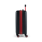Reebok - Valise de cabine à coque rigide 21.50po Hoop - Noir-Système d’extension à fermeture éclair offrant 20 % d’espace de rangement supplémentaire