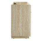Modway - Render 36" Faux travertin Armoire de toilette de salle de bain (évier non inclus) - Travertin-6
