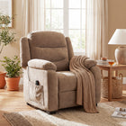 HOMCOM - Fauteuil inclinable de massage électrique avec moteur silencieux - brun-Trois modes de massage, intensités et minuteries personnalisent le confort pour un soulagement complet du corps 