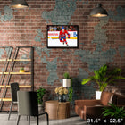 Cole Caufield Montreal Canadiens - Toile encadree - 31" x 22"-Sous licence officielle de la LNH et de l'AJLNH