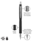 Uniball - Stylos à bille rétractables uni-ball Jetstream - Pointe moyenne (1,0 mm) - Noir - Paquet de 2-Les stylos à encre gel de 1,0 mm sont dotés de la technologie uni Super Ink qui protège contre l’eau, la décoloration et la fraude