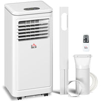 HOMCOM - climatiseur portable 8000 BTU pour pièce jusqu’à 344 pi² - crème-8000 BTU refroidit instantanément, convient pour 215-344 pi² 