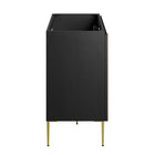 Modway - Alchemist 48" Armoire de toilette de salle de bain (lavabo non inclus) - Or noir-Bassin d’évier et installations non inclus