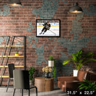 Adrian Kempe Los Angeles Kings - Toile encadree - 31" x 22"-Sous licence officielle de la LNH et de l'AJLNH