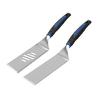 Razor - Ensemble de 2 spatules emboîtables -Surface en acier inoxydable à bords biseautés