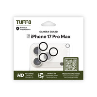 TUFF8 - Protection de caméra pour iPhone 17 Pro Max-Protection de l’objectif de la caméra : aide à protéger contre les rayures et les dommages