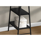 Monarch Specialties - 7522 Bureau 48 po L - Noir/Metal Noir-Idéal pour les petits espaces de travail nécessitant des options de rangement, ce bureau à 3 niveaux à un design à espace ouvert et est fini de tous les côtés pour un placement flexible n'importe où dans votre bureau à domicile