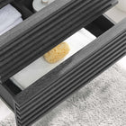 Modway - Render Support mural de 24" Armoire de toilette de salle de bain (lavabo non inclus) - Charbon de bois-MDF et panneau de particules