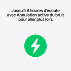Apple - AirPods Pro 3-Écoute Personnalisée: Avec l’égalisation dynamique nouvelle génération, les AirPods Pro 3 créent une signature sonore sur mesure selon leur ajustement et la forme de vos oreilles, et les microphones orientés vers l’intérieur mesurent ce que vous entendez pour des ajustements en temps réel