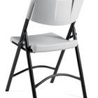 Offices to Go - Chaise pliante Lite-Lift, jeu de 4, huître-Polypropylène imperméable
