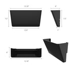 Storex - Classeurs muraux incassables Lettre - Noir-10