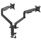 ShoppingAll - Bras De Moniteur Haut De Gamme À Fixation De Bureau Pour Deux Écrans, Noir-compatibilité 17 à 34 po, jusqu’à 11 kg (24,2 lb)