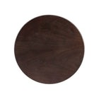 Modway - Lippa Rond de 20 po Bois Table d’appoint - Noyer cerisier blanc-Assemblée requise