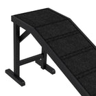 PawHut - Rampe pour animaux, marches de lit pour chien avec tapis antidérapant, 74 po x 16 po x 25 po - noir-Couleur : Noir 