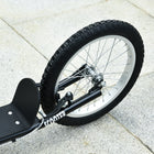 Aosom - Trottinette de rue pour jeunes avec roue gonflable de 16 po, doubles freins - noir-Guidon réglable, adapté aux enfants de plusieurs âges 