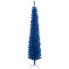 HOMCOM - Sapin de Noël artificiel fin - sapin de Noël crayon - bleu profond-Le sapin de Noël artificiel a une forme fine et élancée 